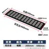Orificio de Ventilación Disipación de Calor Negro Plateado Gabinete para Zapatos Rectangular Malla Transpirable Gabinete de Ventilación Armario de Vestir Aleación de Aluminio Malla Transpirable