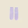 Calcetines de Yoga con Suela de Silicona para Mujer, Calcetines Profesionales de Pilates Fitness hasta la Pantorrilla con Adorno de Encaje, Calcetines Holgados sin Costuras