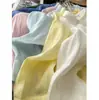Super Bonito! Cor Nova! Xiaohe 2996! 100% Linho Estilo Relaxado Gola Reversível Solto Respirável Camisa Casual Top
