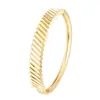 Suministro Exclusivo Transfronterizo de Pulseras Populares con Patrón Diagonal Texturizado Minimalista, Modernas y Versátiles, Pulseras de Cobre Puro Estilo Fresco, Venta Directa del Fabricante