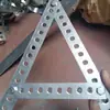 Tira de Fijación de Barra de Hierro, Pieza de Conexión Recta con Agujeros, Barra Larga de Acero Plano Galvanizado, Tira de Hierro de Refuerzo para Taburete Perforado
