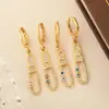Nuevos Pendientes Largos Ovalados de Moda para Mujer Ojo del Diablo Pendientes Distintivos Accesorios Versátiles Regalo de Moda