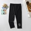 Leggings de verano finos de alta elasticidad para niñas, leggings cortos de verano para niños con orejas de madera, pantalones para niños pequeños y medianos, fábrica de ropa para niños