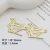 Novo Pingente de Grou de Papel Vazado Pingente de Liga Brincos DIY Feitos à Mão Brincos Colar Pulseira Acessórios de Joias Materiais