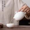 Bule de Cerâmica Jade Grande Jogo de Chá Kung Fu Bule de Porcelana Jade Branca Único Bule Xi Shi de Mão Xícara de Chá Atacado