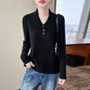 Suéter de Punto Pequeño Cuello 100% Lana Pura Estilo Old Money para Mujer, Suéter Vintage de Punto Trenzado, Top Base Cálido Ajustado