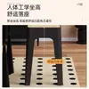 Taburete Cuadrado de Mimbre de Imitación Medieval Apilable Moderno Sencillo para Sala de Estar Taburete de Repuesto para Comedor Taburete de Plástico para Uso Doméstico Fuerte y Duradero