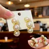 Pendientes de Aro Grandes de Perla Estilo Diosa, Pendientes de Aro Elegantes Exagerados con Estilo para Dama, Pendientes de Lujo Accesible con Diseño