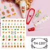 Zhengxiang Red social panda gigante pegatinas para uñas al por mayor DIY pegatinas para uñas lindas Estilo INS Pegatinas para uñas de Navidad personalizadas