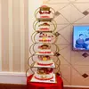 Nuevo Soporte para Pasteles de Múltiples Niveles Estilo Europeo para Banquetes de Cumpleaños, Bodas, Exhibidores de Pasteles y Postres en Tiendas, Estante de Exhibición de Combinación de Metal
