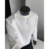Sudadera Popular de Cuello Redondo para Hombre, Color Sólido, Corte Limpio, Hombro Normal, Camisa Base de Manga Larga, Chaqueta de Primavera