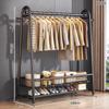 Perchero Vertical de Pie Extra Grueso [32 Tubos Extra Gruesos] Personalizado para Casa de Alquiler Dormitorio Balcón Perchero para Colgar Ropa