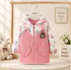 Impermeable Infantil Ropa Exterior Chaqueta de Plumas para Niñas Abrigo Impermeable Resistente a la Suciedad Chaqueta de Algodón para Niños Mediana y Grande Manga Larga Ropa Protectora para Guardería Otoño Invierno