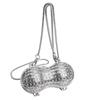Bolsa Metálica Personalizada para Semillas de Melón 2025 Nueva Moda Europea y Americana Bolso de Hombro Brillante para Mujer Cadena Mini Bolso para Lipstick Tendencia