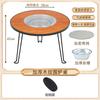 Estufa para Barbacoa al Aire Libre Mesa de Té para Cocinar en Casa para Estufa Portátil Plegable Sin Humo Mesa para Barbacoa Patio Exterior Mesa de Té Mesa de Centro