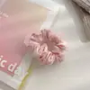 Diadema de malla con cabeza de bola para cabello largo del colon de mujer, cuerda para coleta de pelo de alta calidad, banda de goma de temperamento simple, accesorios para el cabello al por mayor