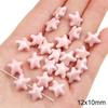 Cuentas de cerámica rosa con forma de flor de gato, hechas a mano, accesorios para pulseras y collares.