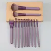 Brocha Inclinada de Madera para Rubor y Contorno, Brocha para Polvo Suelto, Brocha Suave Natural para Iluminador, Set de Brochas de Maquillaje Portátil