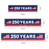 Bandera Americana Transfronteriza del 250 Aniversario Decoración del Día de la Independencia Ventilador Exterior en Forma de Bandera Banderín Tela de Fondo Bandera de Jardín