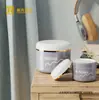 Botella de Crema Cosmética de Boca Ancha Material PP Capa Única Caja de Crema Facial Botella Vacía para Mascarilla con Almohadilla de Tirar PP Lata Sub-empaque para Viaje