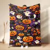 Manta para siesta de fantasma lindo de Halloween Boo Manta de siesta de fantasma de Halloween Manta de franela