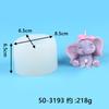 Vela de Aniversário Criativa DIY Macey Elefante Molde de Vela Decoração de Bolo Silicone para Assar Molde para Sovar