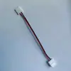 Tira de luz monocromática 5050 de una cabeza 3528 conector sin soldadura de 8 mm conector sin soldadura para línea de conexión de tira de luz de 10 mm
