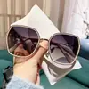 Gafas de Sol de Alta Gama para Celebridades de Internet, Protección Solar y Protección UV, Gafas de Sol de Estilo Nuevo, Efecto Adelgazante para Caras Grandes, Gafas de Sol de Alta Gama al por Mayor K