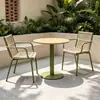 Mesas y sillas personalizadas para exteriores para patios, jardines, cafés de ocio, bares, teterías y tiendas de bebidas; mesas y sillas de ratán para exteriores comerciales
