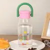 Nueva Taza de Vidrio de Borosilicato, Delgada y Translúcida, Resistente a Altas Temperaturas, Estilo Lindo, Taza Portátil para Mujeres, Venta al por Mayor