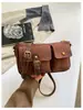 Design de moda transfronteiriço, bolsa de axila com bolso duplo, novo estilo feminino, luxo leve, bolsa de ombro retrô para o dia a dia, bolsa de ombro de nicho, bolsa transversal da moda