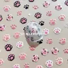 Stickers para Uñas de Gel con Forma de Garra de Gato de Alto Aspecto, Mismo Estilo que Little Red Book, Dibujos Animados Lindos Estéreo, Pegatinas Decorativas para Tazas de Agua y Cámaras