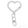 Hebilla Colorida de Aleación en Forma de Corazón con Colgante de Hebilla de Figura de Ocho, Accesorios Hechos a Mano para DIY, Llavero, Accesorios para Bolsos, Adornos Colgantes