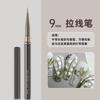 Pluma delineadora para dibujo de nail art transfronterizo, tienda de uñas con pluma delineadora profesional, pluma Gouline, juego completo de plumas para dibujo de flores a puntos, pluma de dibujo a color