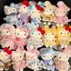 Nuevo Llavero de Peluche Original Hello Kitty Invierno Nuevo Conjunto Cálido Colgante de Bolsa de Regalo Gato Kt
