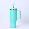 Termo de doble capa de acero inoxidable para coche, vaso de hielo de 40 oz con asa, ideal como regalo de Amazon.