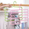 Estante para Pantalones de Múltiples Capas, Estante para Pantalones de Cinco Capas, Organizador de Almacenamiento, Percha Creativa Antideslizante, Estante de Almacenamiento y Organización, Pinza para Pantalones Doméstica de Múltiples Capas