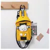 Bolsa Peitoral Infantil em Lona para Jardim de Infância 2024 Novo Modelo Bolsa Transversal para Meninos Moda Tendência Presente Bolsa Infantil Amarelo