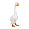 Estatua de Ganso de Porche Giddy Creativa y Personalizada de Venta Caliente Decoración de Escultura de Ganso Blanco para Jardín