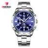 Reloj de Pulsera de Negocios Serie Amanecer, Reloj de Cuarzo Impermeable Luminoso 027B, Reloj Deportivo para Hombre de Tres Ojos Decorativo al por Mayor