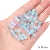 Sueño Azul Color Sólido Gelatina Doble Tono Jade Vidrio Triturado Cuentas Redondas y Cuentas de Jujube Pulsera DIY Serie del Mismo Color