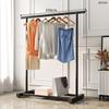 Secador de Ropa Plegable de Pie para Interiores con Barra Única, Colgador de Ropa para Dormitorio, Soporte Sencillo para Secar Ropa en Casa