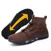 Zapatos de senderismo para pareja transfronterizos de punto volador para exteriores, zapatos de trekking transpirables de media caña para hombre, zapatos ligeros para arroyo al por mayor para mujer, zapatos todoterreno