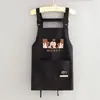 Avental de Trabalho Fashion Resistente à Água para Mulheres, Cozinha Doméstica, Cozimento, Avental de Cintura Especial para Catering, Novo para Mulheres