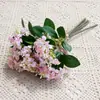 5 Galhos Cestrum Parqui Lilás Artificial Mão Buquê Flores Artificiais Flores Falsas Fotografia de Casamento Decoração de Casa