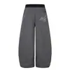 Moda 2026 nueva colección: Pantalones casuales de pierna ancha y pierna curva, de color liso, con estampado de letras, juveniles y a la moda, venta al por mayor desde una sola fuente, 55