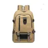Mochila Canteiro de Obras Lona Resistente ao Desgaste Mochila de Ferramentas Masculina Grande Capacidade Mochila Resistente ao Desgaste Mochila Escolar Simples Bolsa de Viagem