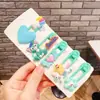 Versión Coreana Ins Tiktok Nuevo Pasador de Mariposa con Pedrería y Perlas Moda Simple Juego de 5 Piezas Pinza para el Cabello Set de Pinzas Laterales