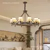 Estilo de la Dinastía Song Lámpara de araña para sala de estar Lámpara principal para salón Estilo Song Estilo Chino Zen Redonda para dormitorio Comedor Estudio Sala de té