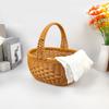 Cesta de Flores de Mimbre Imitación para Dropshipping Transfronterizo, Cesta de Mano, Cesta de Frutas de Mimbre Creativa DIY Pastoral, Cesta de Compras, Cesta de Regalo